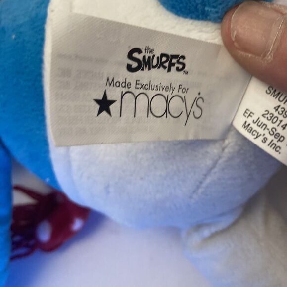 Holiday Smurf Plush Stuffed Animal Macys Exclusive 2010 22 Inch Christmas - Picture 4 of 4